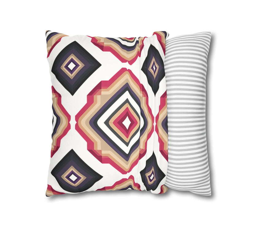 Colorful  Faux Suede Square Pillowcase