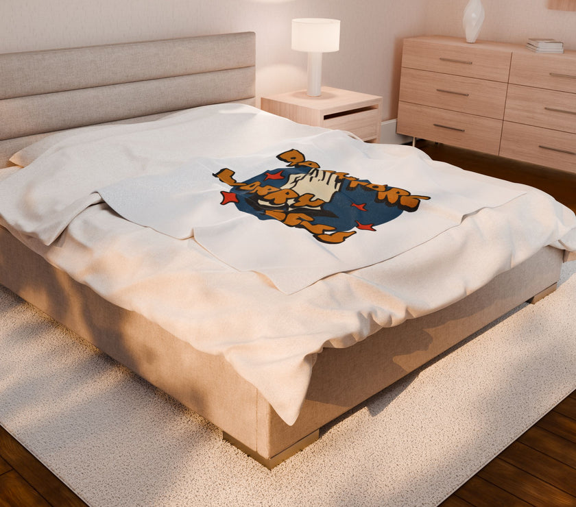 Pray More Worry Less Plush Blanket