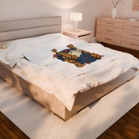 Pray More Worry Less Plush Blanket