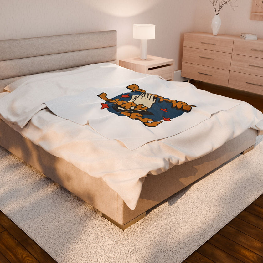 Pray More Worry Less Plush Blanket