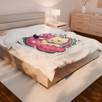 Unicorn Kids Velveteen Plush Blanket