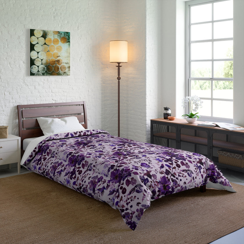 Floral Comforter, Cozy Bedding, Spring Decor, Bedroom Makeover, Gift for Her, Boho Home