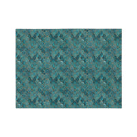Blue Green Velveteen Microfiber Blanket