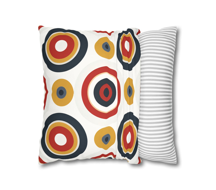 Colorful Faux Suede Square Pillowcase