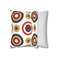 Colorful Faux Suede Square Pillowcase