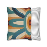 Retro Faux Suede Square Pillowcase