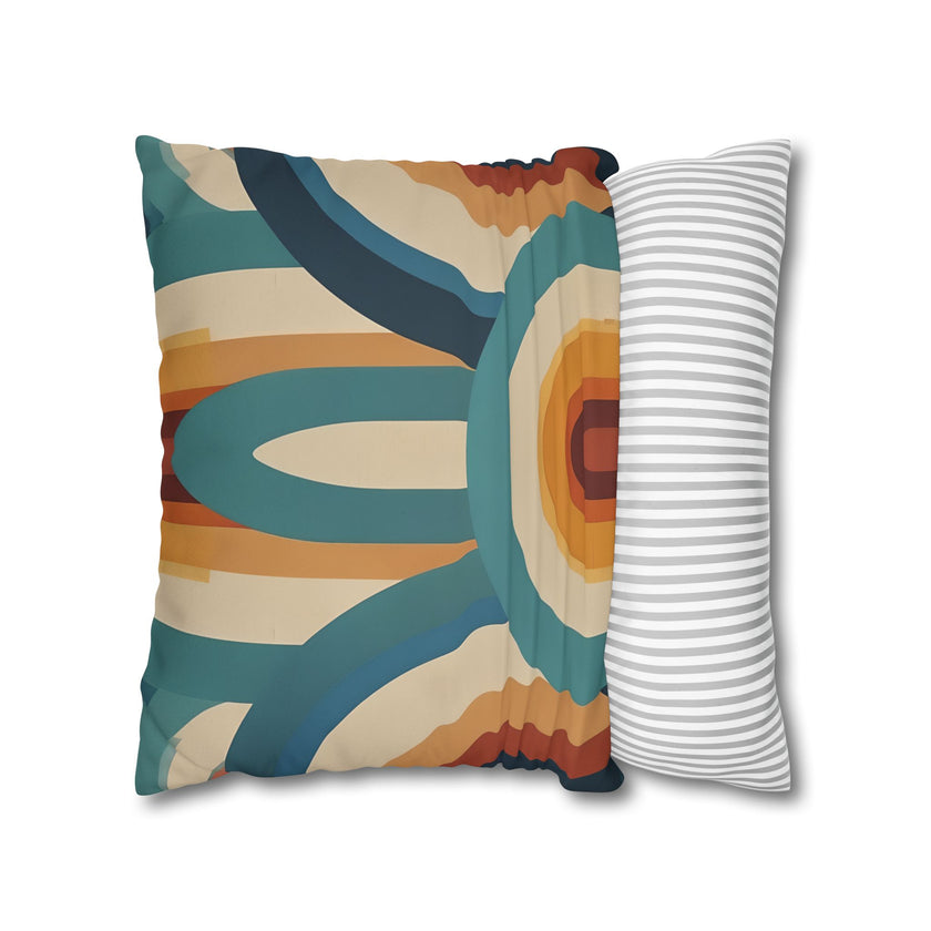 Retro Faux Suede Square Pillowcase