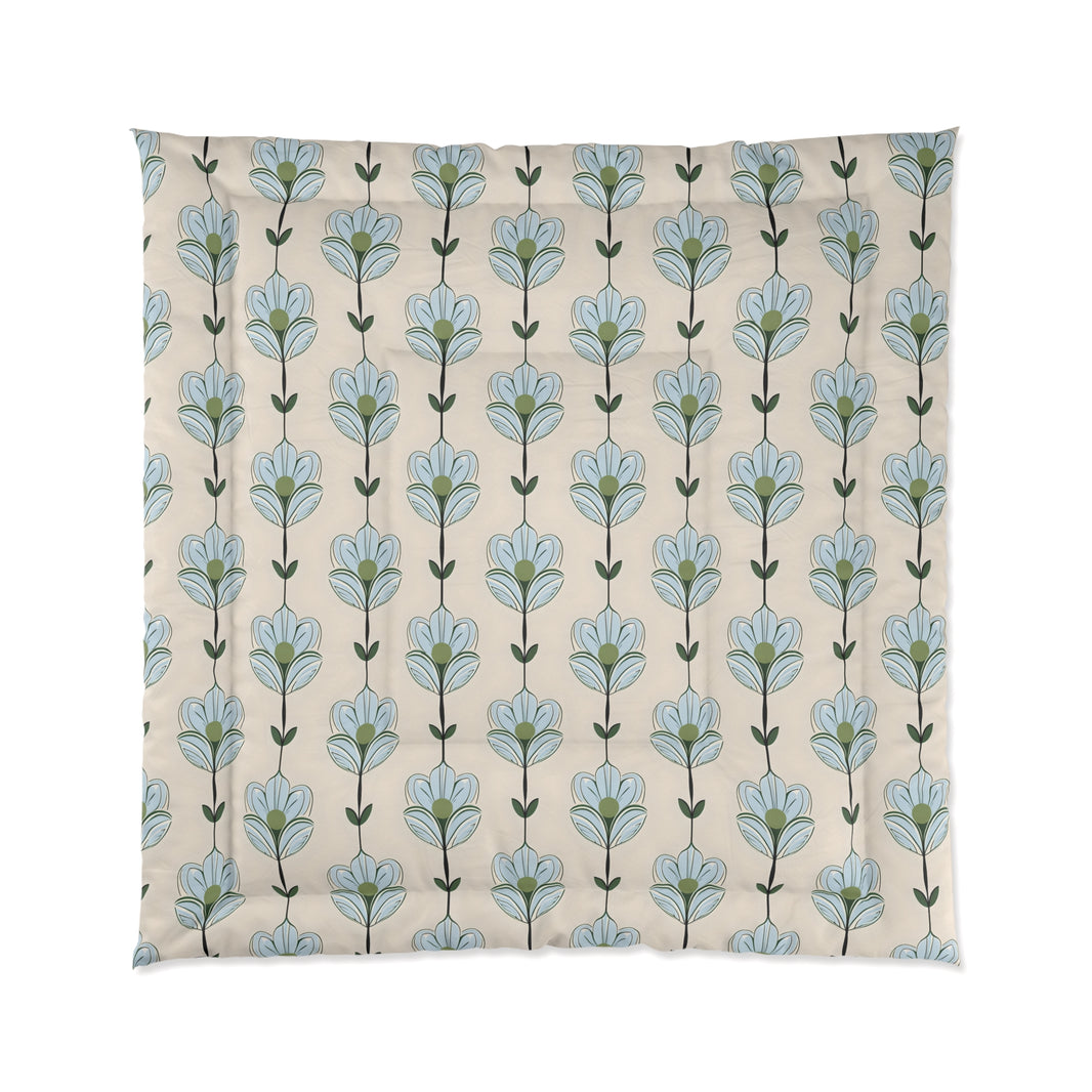 Floral Comforter Set - Cozy Home Bedding, Spring Decor, Boho Bedroom, Gift Idea for Her, Festive Sleep Essentials