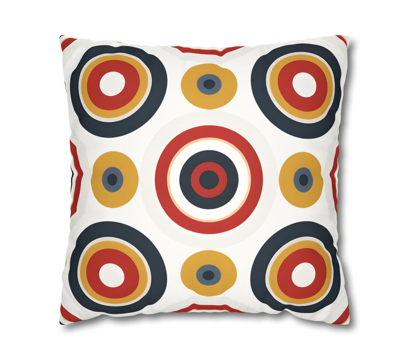Colorful Faux Suede Square Pillowcase