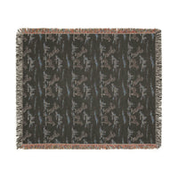 Cozy Woven Blanket with Nature Design, Rustic Home Decor, Perfect for Camping, Cabin Vibes, Gift for Outdoorsy Friends, Snuggle Blanket