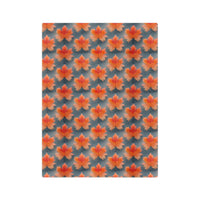 Maple Leaf Velveteen Microfiber Blanket