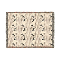 Cozy Woven Blanket with Nature Design, Rustic Home Decor, Perfect for Camping, Cabin Vibes, Gift for Outdoorsy Friends, Snuggle Blanket