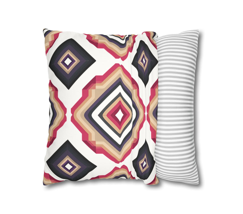 Colorful  Faux Suede Square Pillowcase