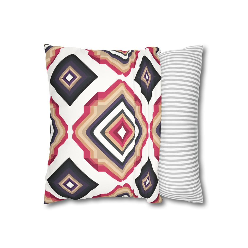 Colorful  Faux Suede Square Pillowcase