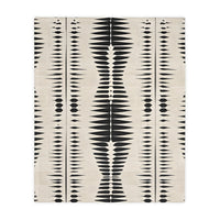 Black Pattern Velveteen Microfiber Blanket (Two-sided print) Velveteen Microfiber Blanket (Two-sided print)