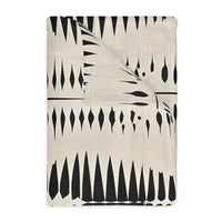 Black Pattern Velveteen Microfiber Blanket (Two-sided print) Velveteen Microfiber Blanket (Two-sided print)
