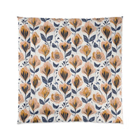 Floral Comforter Blanket, Cozy Bedding for Home Decor, Spring Vibes, Perfect Gift for Housewarming, Summer Bedspread