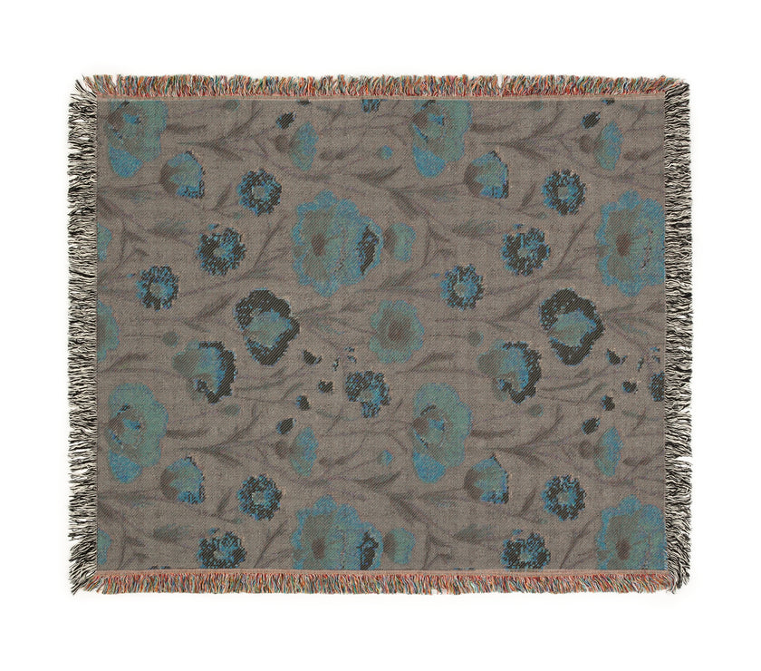 Cozy Floral Woven Blanket - Warm Throws for Home Decor, Gifts for Her, Couch Blanket, Bedspread, Blankets for All Occasions