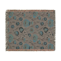 Cozy Floral Woven Blanket - Warm Throws for Home Decor, Gifts for Her, Couch Blanket, Bedspread, Blankets for All Occasions