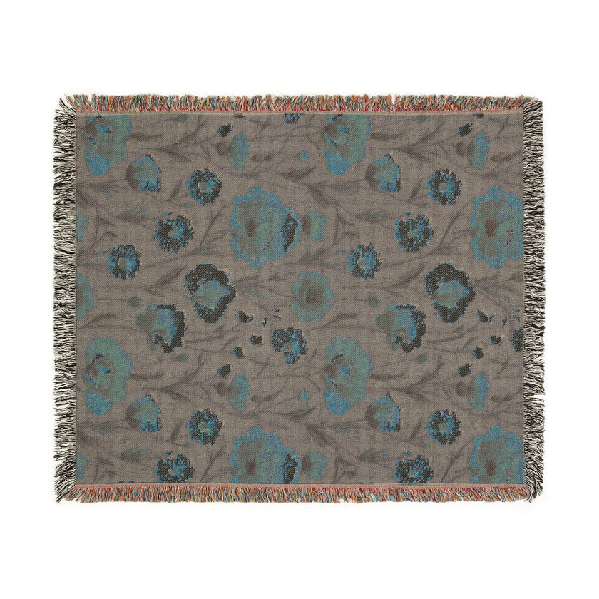 Cozy Floral Woven Blanket - Warm Throws for Home Decor, Gifts for Her, Couch Blanket, Bedspread, Blankets for All Occasions