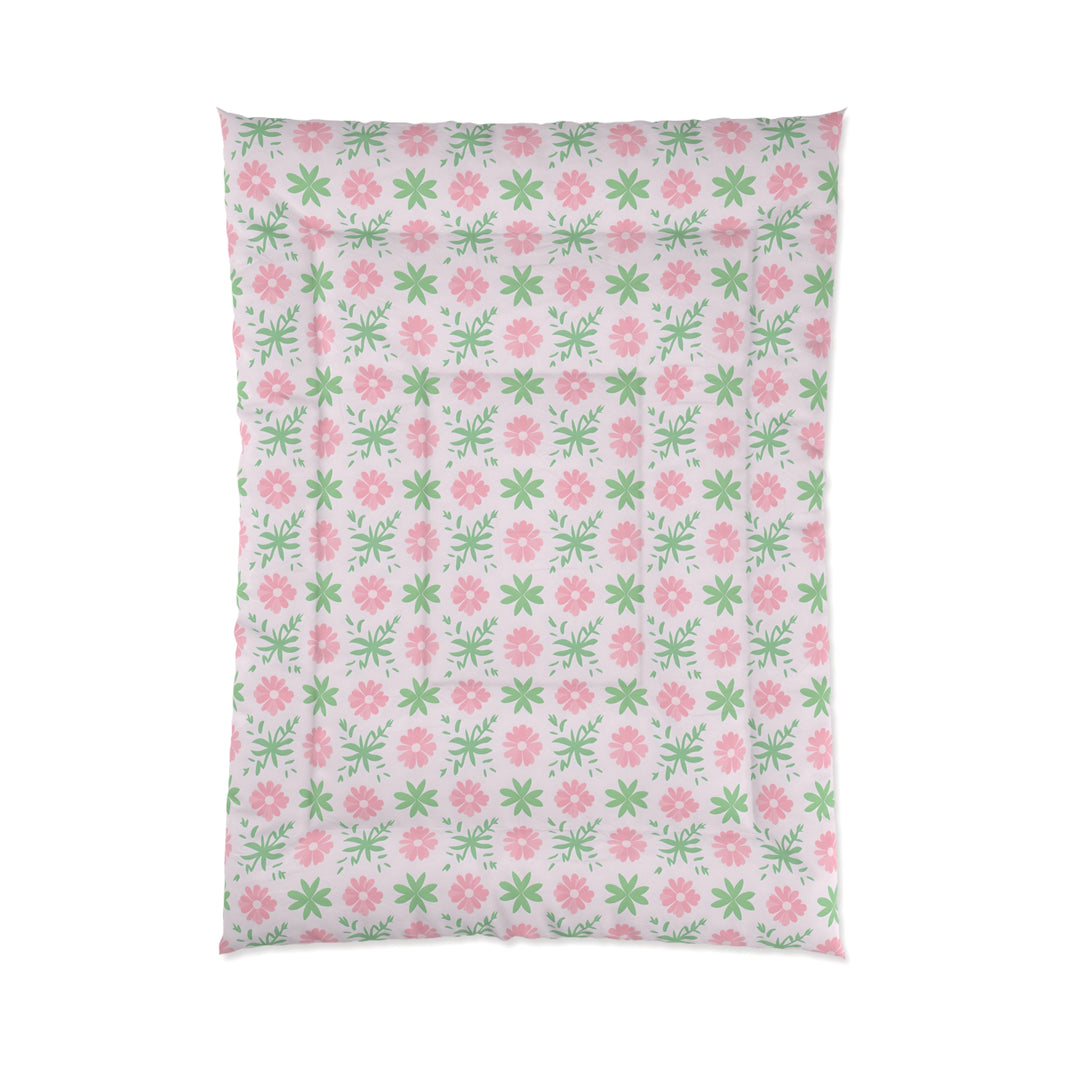 Floral Comforter, Cozy Floral Bedding, Springtime Bedspread, Flower Pattern Comforter Set, Boho Home Decor, Dorm Room Essentials