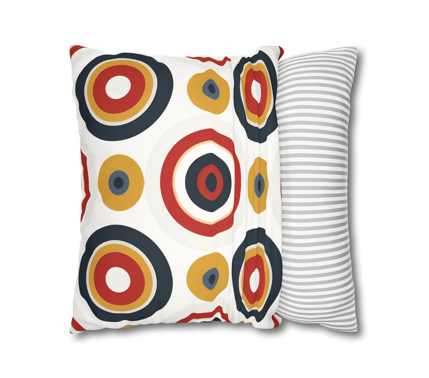 Colorful Faux Suede Square Pillowcase