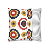 Colorful Faux Suede Square Pillowcase