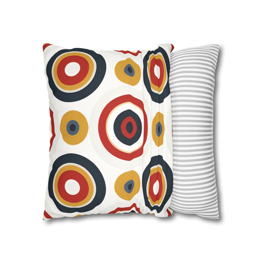 Colorful Faux Suede Square Pillowcase