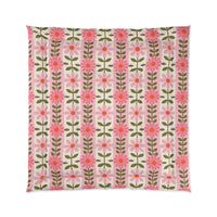 Floral Comforter for Cozy Homes, Bohemian Bedding, Bedroom Décor, Spring Vibes, Gift for Her, Sleep Essentials