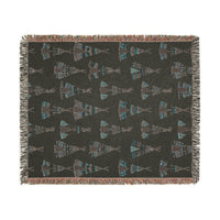 Indigenous Hut Woven Blanket