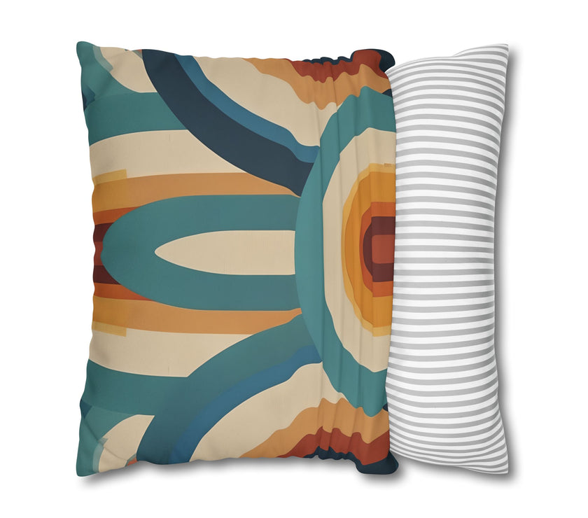 Retro Faux Suede Square Pillowcase
