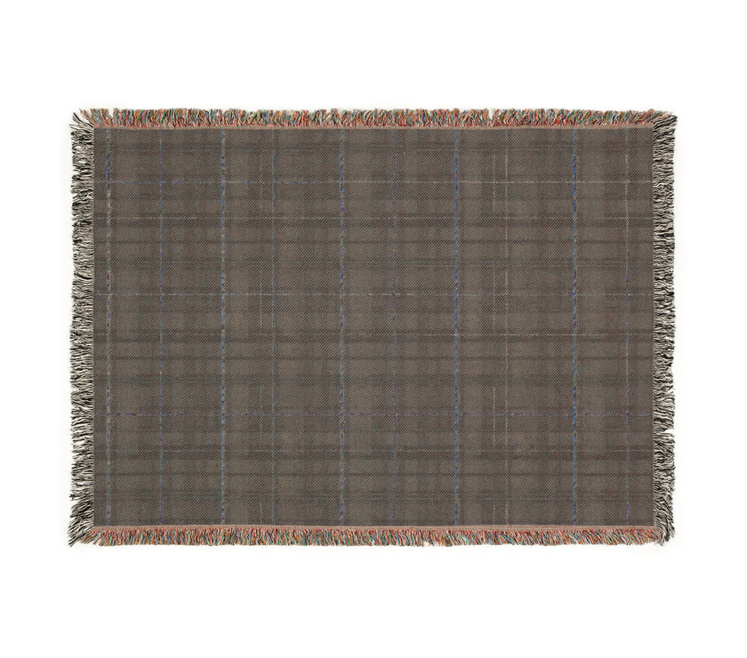 Plaid Woven Blanket - Cozy Blue Tartan Throw for Home Decor, Winter Gift, Sofa Accent - Christmas, Holiday, Housewarming Present, Bedding