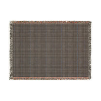 Plaid Woven Blanket - Cozy Blue Tartan Throw for Home Decor, Winter Gift, Sofa Accent - Christmas, Holiday, Housewarming Present, Bedding