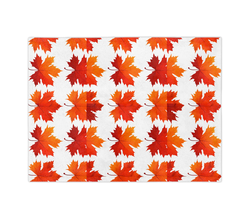 Maple Leaf  Velveteen Microfiber Blanket