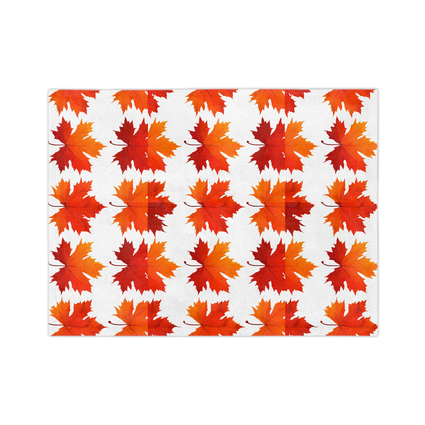 Maple Leaf  Velveteen Microfiber Blanket