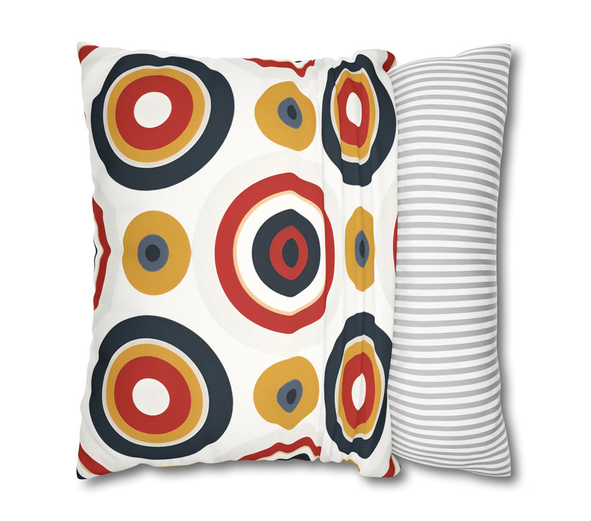 Colorful Faux Suede Square Pillowcase