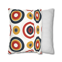 Colorful Faux Suede Square Pillowcase