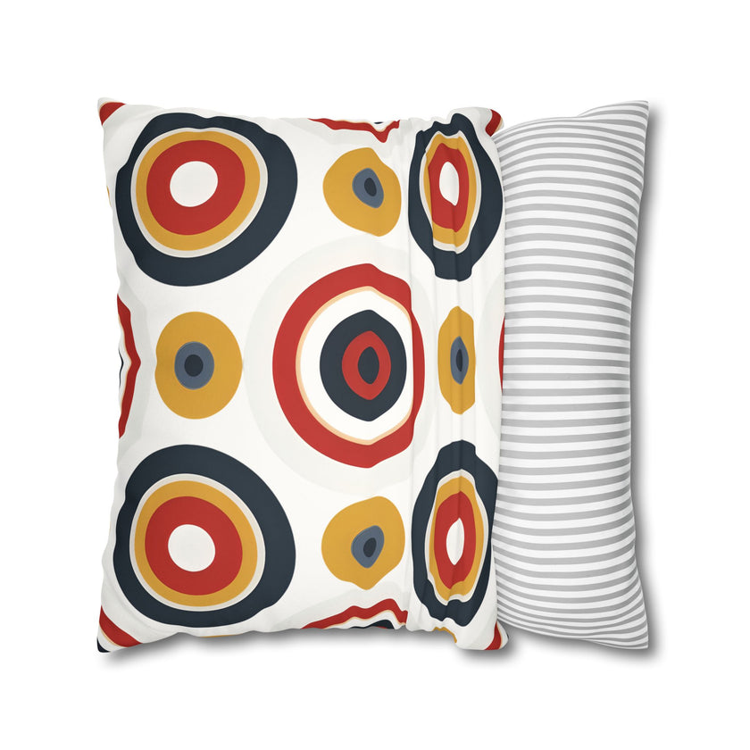 Colorful Faux Suede Square Pillowcase