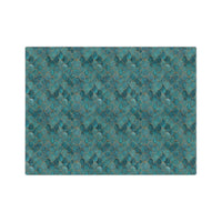 Blue Green Velveteen Microfiber Blanket