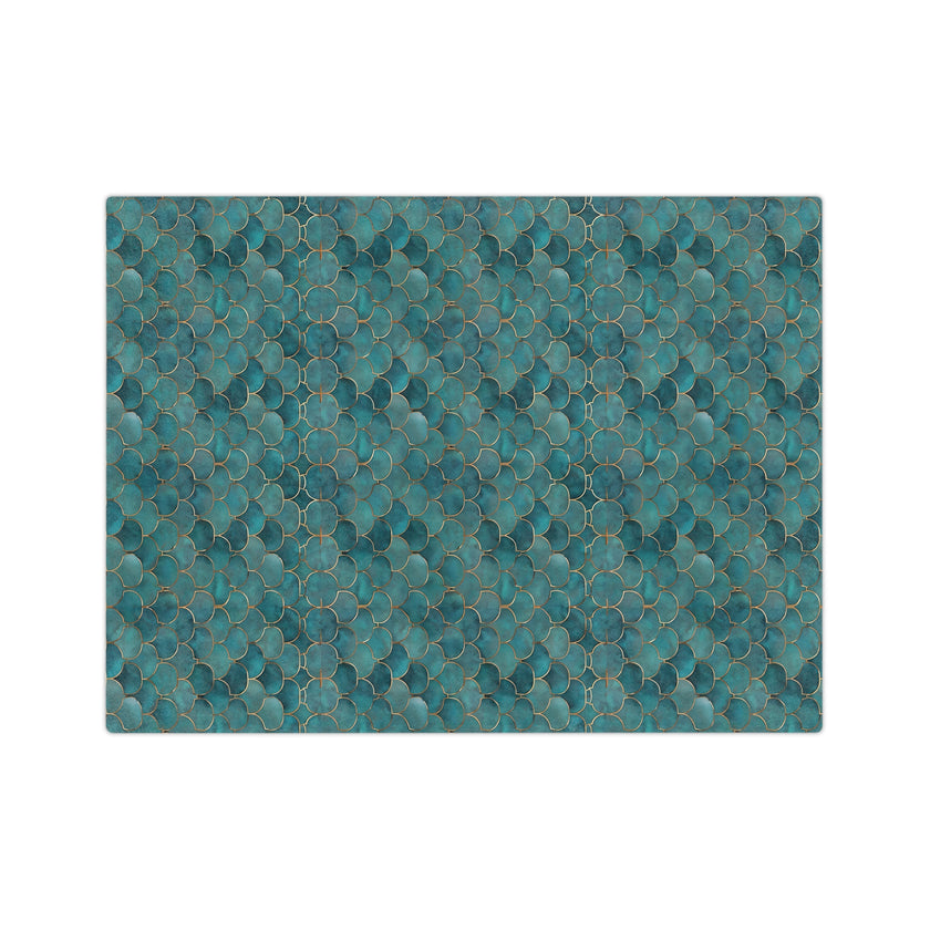 Blue Green Velveteen Microfiber Blanket