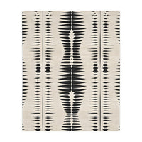 Black Pattern Velveteen Microfiber Blanket (Two-sided print) Velveteen Microfiber Blanket (Two-sided print)