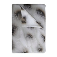 Black and White Animal Print Velveteen Microfiber Blanket (Two-sided print)