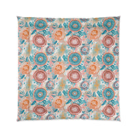 Floral Comforter, Cozy Bedroom Decor, Boho Bedding, Gift for Her, Spring Home Decor, Flower Pattern Comforter