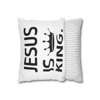 Jesus Is King Polyester Square Pillowcase