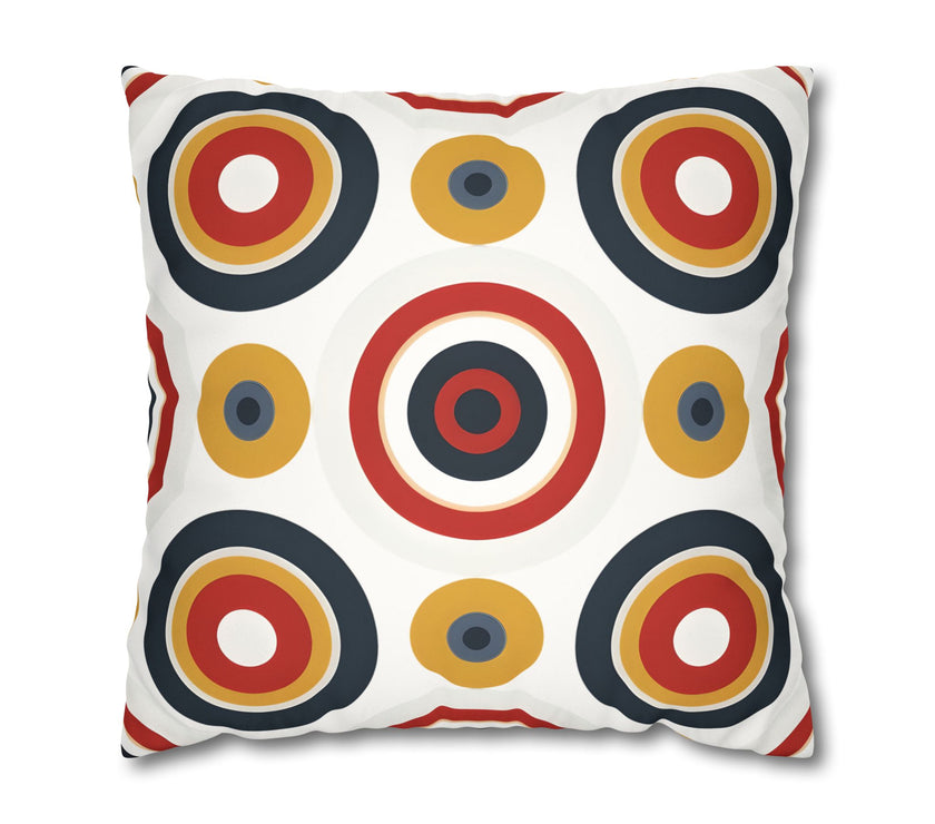 Colorful Faux Suede Square Pillowcase