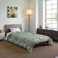 Elegant Green Comforter with Button Design, Cozy Bedding, Soft Home Decor, Modern Bedroom Accents, Perfect Gift for Any Occasion