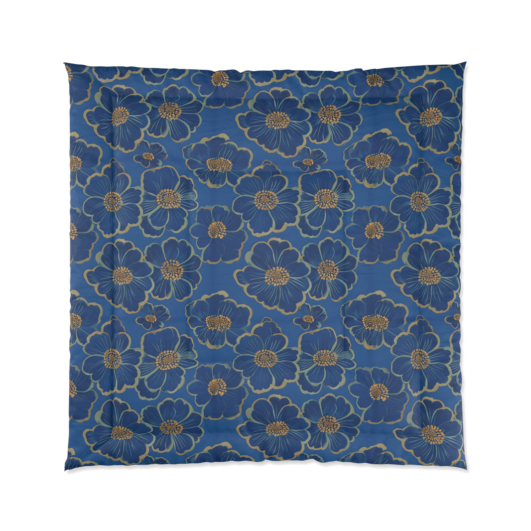 Elegant Floral Comforter - Cozy Home Décor, Boho Bedding, Spring Décor, Gift for Her, Flower Print Comforter