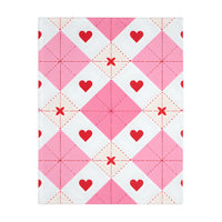 Romantic Heart Velveteen Microfiber Blanket (Two-sided print)