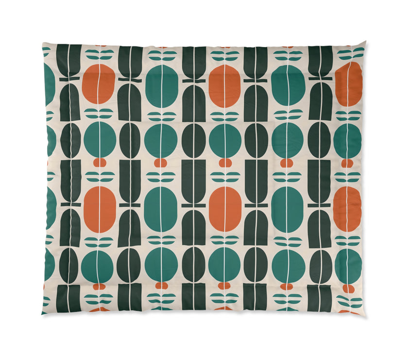 Boho Geometric Comforter - Cozy Bedding, Modern Throw Blanket, Home Decor, Gift for Him/Her, Bedroom Makeover