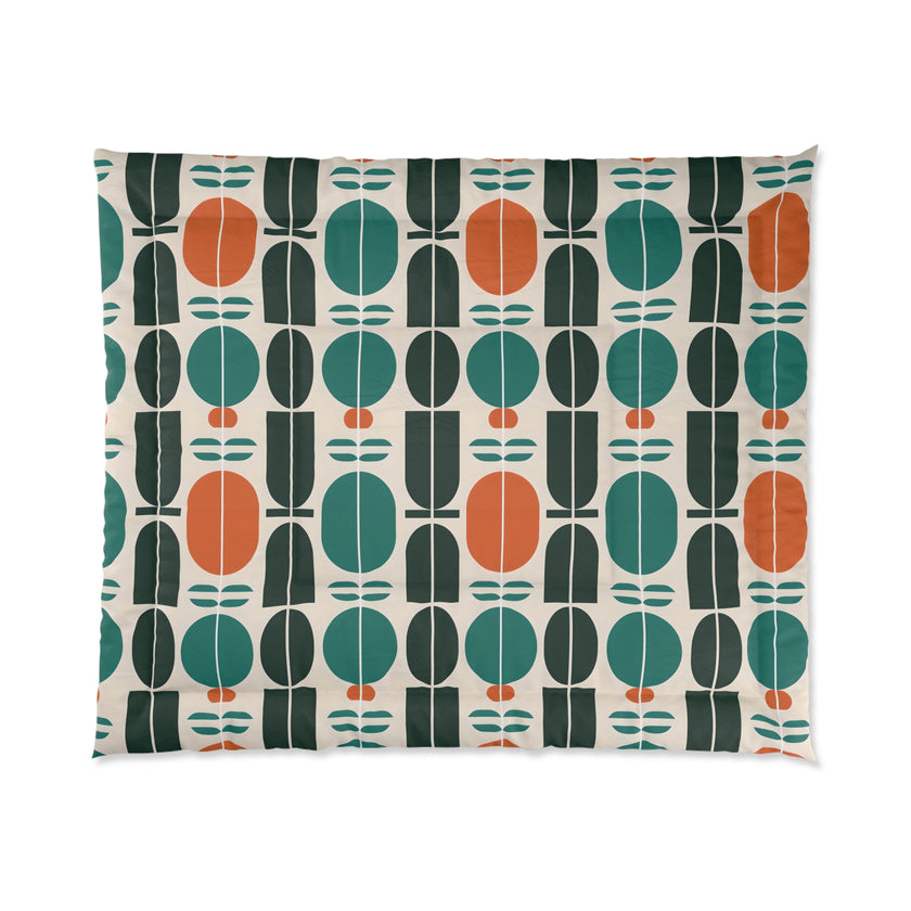 Boho Geometric Comforter - Cozy Bedding, Modern Throw Blanket, Home Decor, Gift for Him/Her, Bedroom Makeover
